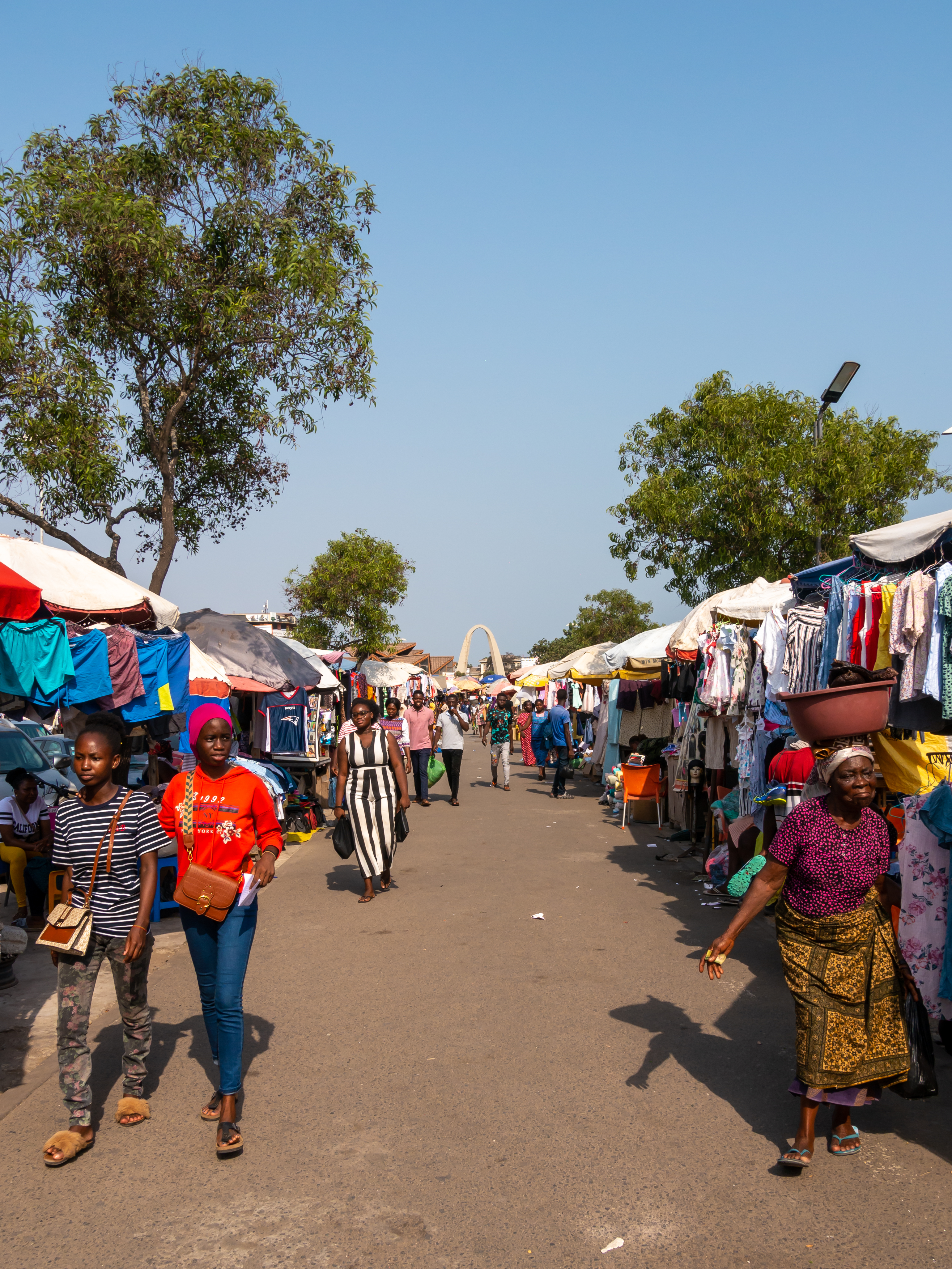 A market street in Accra, Ghana